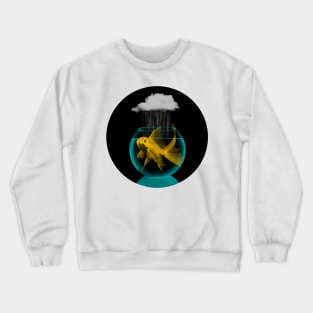 Goldfish and a Cloud Crewneck Sweatshirt